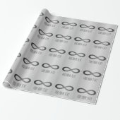 Infinity symbool op Faux-metaal textuur door STayl Cadeaupapier (Uitgerold)