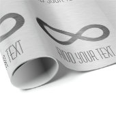 Infinity symbool op Faux-metaal textuur door STayl Cadeaupapier (Rol Hoek)