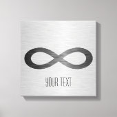 Infinity symbool op Faux-metaal textuur door STayl Canvas Afdruk (Voorkant)