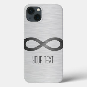 Infinity symbool op Faux-metaal textuur door STayl iPhone 13 Hoesje