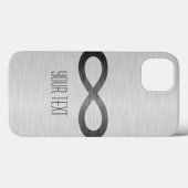 Infinity symbool op Faux-metaal textuur door STayl Case-Mate iPhone Case (Achterkant (horizontaal))