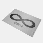 Infinity symbool op Faux-metaal textuur door STayl Deurmat (Schuin)
