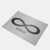 Infinity symbool op Faux-metaal textuur door STayl Deurmat (Schuin)