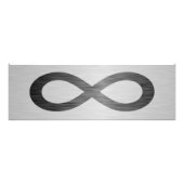 Infinity symbool op Faux-metaal textuur door STayl Foto Afdruk (Voorkant)