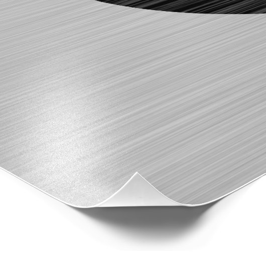 Infinity symbool op Faux-metaal textuur door STayl Foto Afdruk (Hoek)