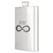 Infinity symbool op Faux-metaal textuur door STayl Heupfles (Links)