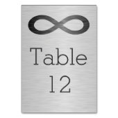 Infinity symbool op Faux-metaal textuur door STayl Kaart (Voorkant)
