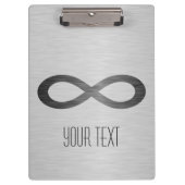 Infinity symbool op Faux-metaal textuur door STayl Klembord (Voorkant)