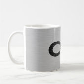 Infinity symbool op Faux-metaal textuur door STayl Koffiemok (Links)