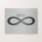 Infinity symbool op Faux-metaal textuur door STayl Legpuzzel (Horizontaal)