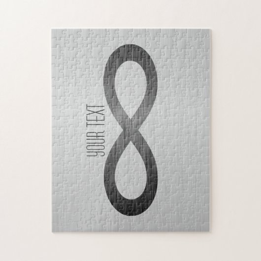 Infinity symbool op Faux-metaal textuur door STayl Legpuzzel (Verticaal)