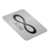 Infinity symbool op Faux-metaal textuur door STayl Magneet (Rechterzijde)