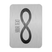 Infinity symbool op Faux-metaal textuur door STayl Magneet (Verticaal)
