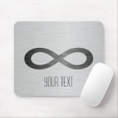 Infinity symbool op Faux-metaal textuur door STayl Muismat (Met muis)