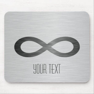 Infinity symbool op Faux-metaal textuur door STayl Muismat