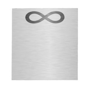 Infinity symbool op Faux-metaal textuur door STayl Notitieblok