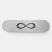 Infinity symbool op Faux-metaal textuur door STayl Persoonlijk Skateboard (Horizontaal)