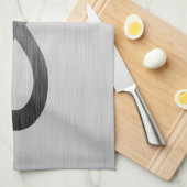 Infinity symbool op Faux-metaal textuur door STayl Theedoek (Quarter Fold)