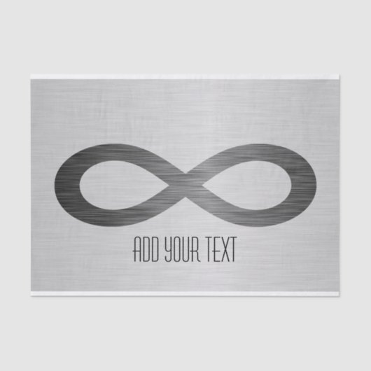 Infinity symbool op Faux-metaal textuur door STayl Tissuepapier (Voorkant)