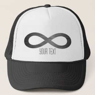 Infinity symbool op Faux-metaal textuur door STayl Trucker Pet