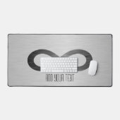 Infinity symbool op Faux Metal Texture by STaylor Bureaumat (Keyboard & Muis)