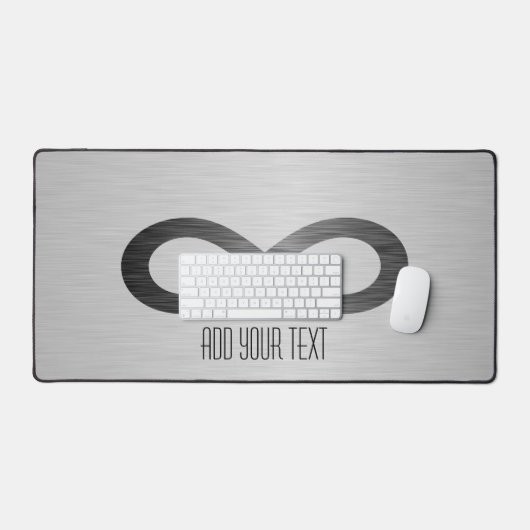 Infinity symbool op Faux Metal Texture by STaylor Bureaumat (Keyboard & Muis)