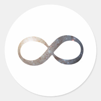Infinity symbool ronde sticker