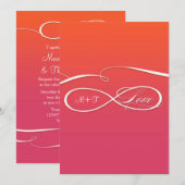 Infinity Symbool Teken Oneindige Liefde Bruiloft O Kaart (Voorkant / Achterkant)