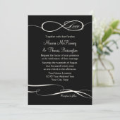 Infinity Symbool Teken Oneindige Liefde Bruiloften Kaart (Staand voorkant)