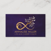 Infinity Symbool - Visitekaartje boomtak (Voorkant)