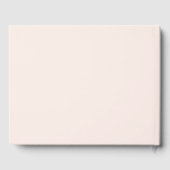 Infinity Symbool White Blush minimalistische bruil Gastenboek (Achterkant)