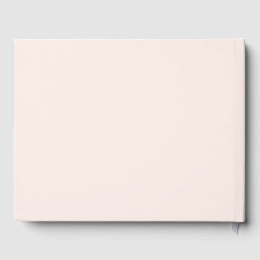 Infinity Symbool White Blush minimalistische bruil Gastenboek (Achterkant)