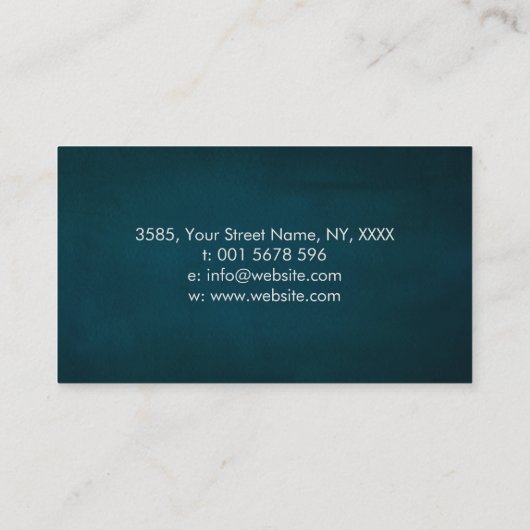 Infinity symbool - White Paint strokes Business Ca Visitekaartje (Achterkant)