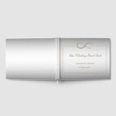 Infinity Symbool Zilver Goud Elegant Gastenboek (Volledig)