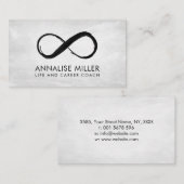 Infinity symbool - Zwart-witschilderslagen Visitekaartje (Voorkant / Achterkant)