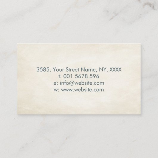 Infinity Tree Branch - kleurrijke bladeren Visitekaartje (Achterkant)