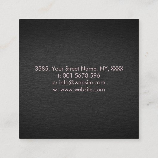 Infinity Tree Branch - pastels Vierkante Visitekaartje (Achterkant)