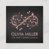 Infinity Tree Branch - pastels Vierkante Visitekaartje (Voorkant)