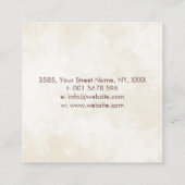 Infinity Tree Branch - pastels Vierkante Visitekaartje (Achterkant)