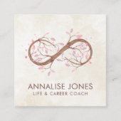 Infinity Tree Branch - pastels Vierkante Visitekaartje (Voorkant)