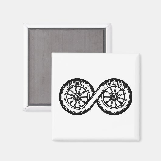 Infinity Two Wheels Freedom Magneet (Voorkant / Achterkant)