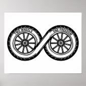 Infinity Two Wheels Freedom Poster (Voorkant)