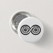 Infinity Two Wheels Freedom Ronde Button 3,2 Cm (Voorkant /achterkant)