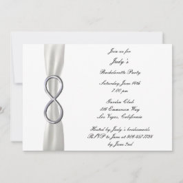 Infinity White Wedding Bachelorette Party nodigt u Kaart