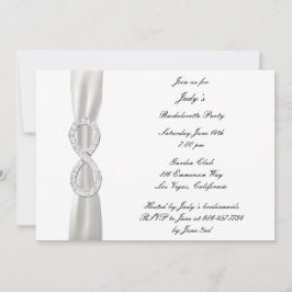 Infinity White Wedding Bachelorette Party nodigt u Kaart