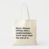 Infinity Wiskunde Canvas tas (Voorkant)