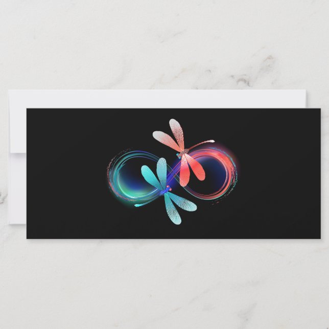 Infinity with glowing dragonflies (Voorkant)