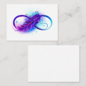Infinity with Purple Feather Advieskaart (Voorkant / Achterkant)