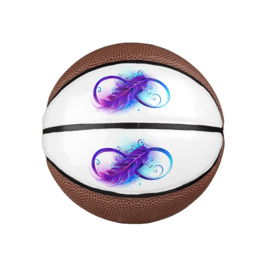 Infinity with Purple Feather Basketbal (Voorkant)
