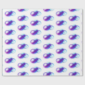 Infinity with Purple Feather Cadeaupapier (Vlak)